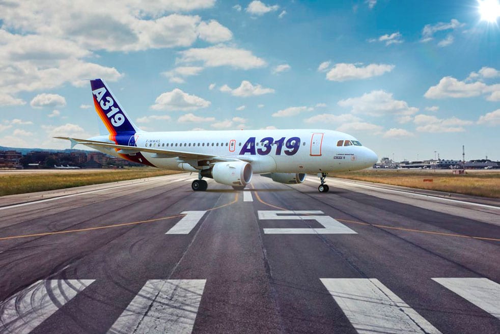 Дальнемагистральный самолет Airbus A319 